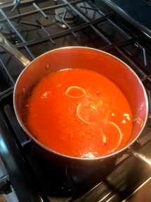 A pot of pickling brine