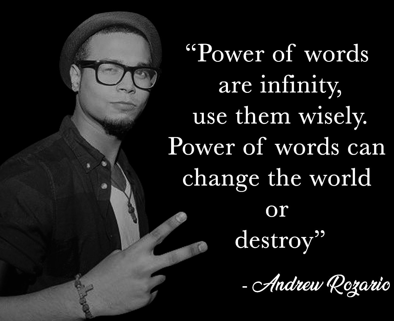 andrew rozario power of words